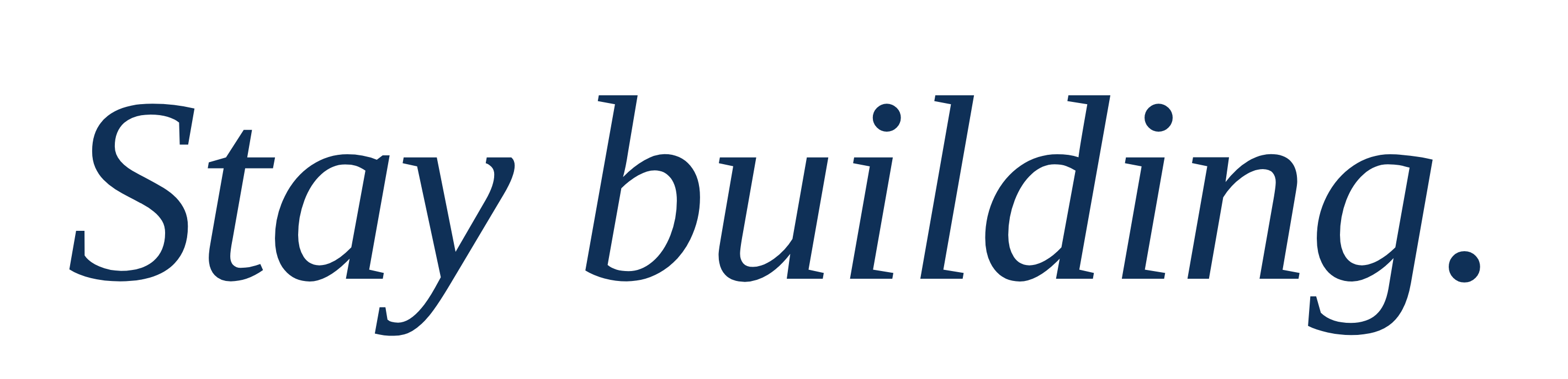 Stay building, navy